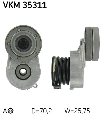 Belt Tensioner, V-ribbed belt - VKM 35311 SKF